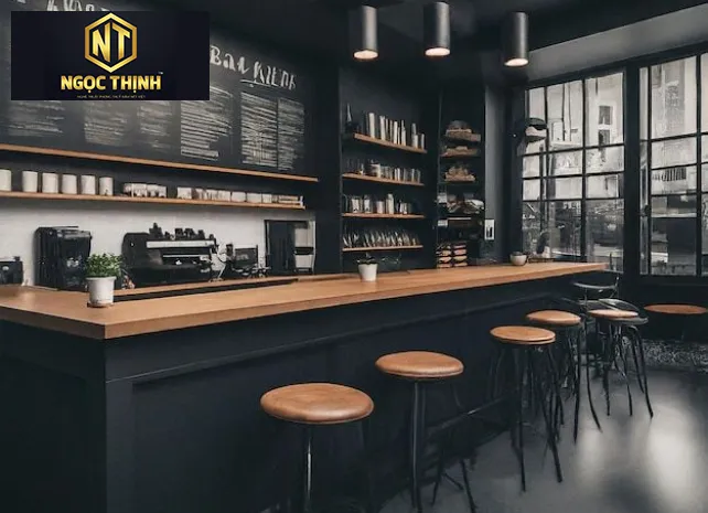 QUẦY BAR CAFE GỖ CAO CẤP NGỌC THỊNH - QBR05